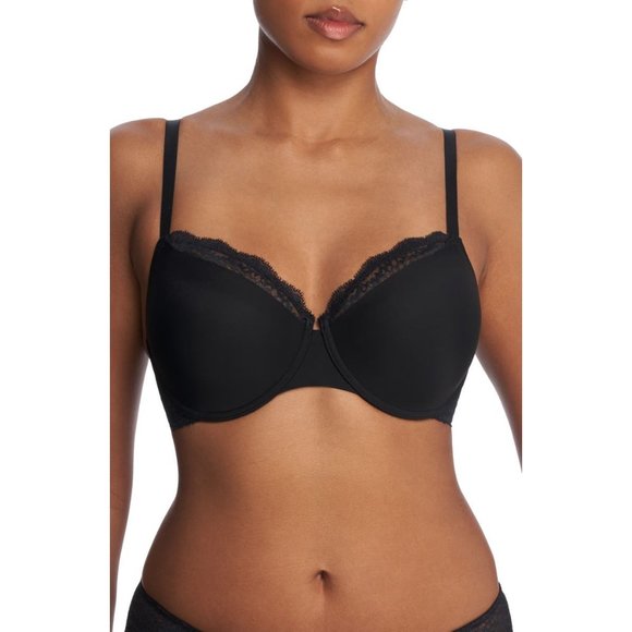 🆕 NATORI Breakout Full Contour Underwire Bra Black 34DD #731319 - Picture 3 of 9